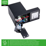 Applique murale LED avec capteur GU10 - Aluminium noir - IP44 - Capteur de mouvement - Éclairage vers le bas