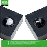 NØRD Up&Down Sensor - Aluminum - Wandarmatuur - 2xGU10 - Zwart