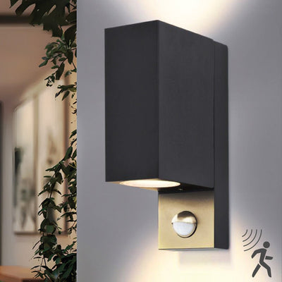 NØRD Up&Down Sensor - Aluminium - Applique murale - 2x GU10 - Noir