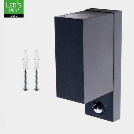 NØRD Up&Down Sensor - Aluminium - Applique murale - 2x GU10 - Noir