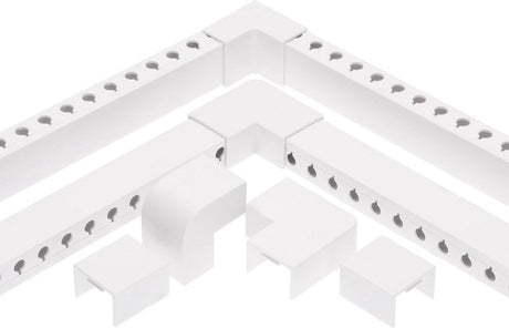 OrgaNice Kabelgoten Set - Zelfklevende organiser voor Bureau & TV - Wit