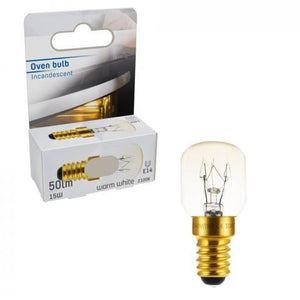 Ampoule de four T22 avec douille E14 - Résiste jusqu’à 300° - 15W