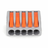 PCT - 215 lasklem 2 stuks - 5 - voudige verbindingsklem 0.08 - 2.5mm² | IP20 hersluitbaar - LEDPLANET.NL