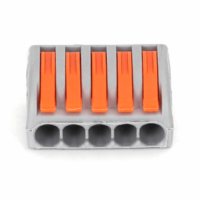 PCT-215 lasklem 2 stuks, 5-voudige verbindingsklem 0.08-2.5mm², IP20 hersluitbaar