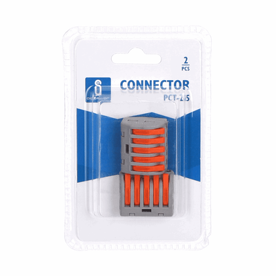 PCT-215 lasklem 2 stuks, 5-voudige verbindingsklem 0.08-2.5mm², IP20 hersluitbaar
