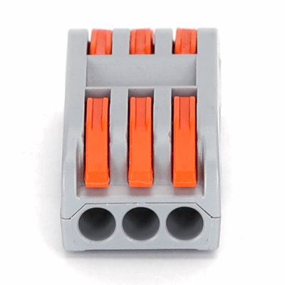 PCT-223 lasklem set 2 stuks, 3-voudige verbindingsklem 0.08-2.5mm², IP20 hersluitbaar