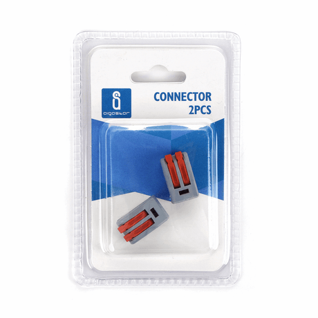 PCT lasklem 2 stuks, 2-voudige verbindingsklem 0.08-2.5mm², IP20 hersluitbaar