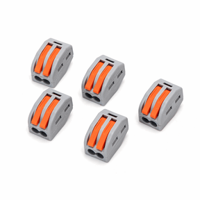PCT lasklem set 5 stuks, 2-voudige verbindingsklem 0.08-4mm², IP20 hersluitbaar