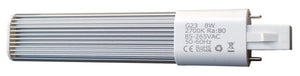 Lampe fluocompacte G23 PL – LED 4 W~400 lm = éclairage traditionnel 45 W – blanc froid 4000 K 230 V