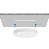 Plafonnier - downlight - spot en saillie Ø 29 cm | LED 24 W~2500 lm=152 W éclairage traditionnel | blanc chaud 3000 K 230 V - LEDPLANET.NL