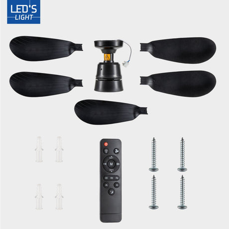 Plafonnier LED avec ventilateur 2200 lumens - 25W - Blanc froid 4000K - Variable - Télécommande