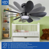 LED Plafondlamp met ventilator 2200 lumen - 25W - Koelwit 4000K - Dimbaar - Afstandsbediening