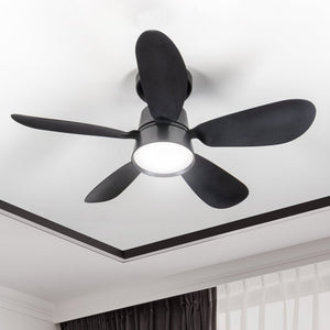 Plafonnier LED avec ventilateur 2200 lumens - 25W - Blanc froid 4000K - Variable - Télécommande