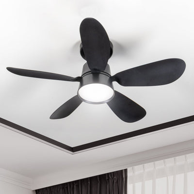 Plafonnier LED avec ventilateur 2200 lumens - 25W - Blanc froid 4000K - Variable - Télécommande