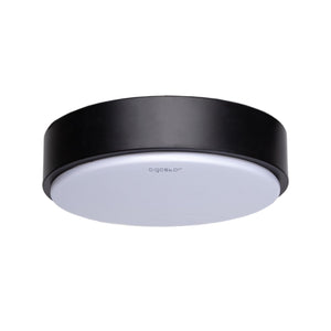 Plafonnier Ø 23cm - noir | blanc chaud 3000K | LED 12W=75W éclairage traditionnel | 230 V