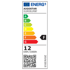 Plafonnier Ø 23cm - noir | blanc chaud 3000K | LED 12W=75W éclairage traditionnel | 230 V