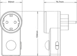 LED's Light plug-in Bewegingssensor met Stopcontact - 10 meter bereik - Incl. daglichtsensor
