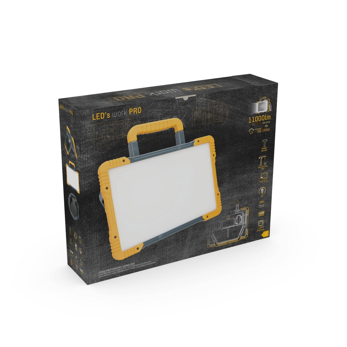 LED's Work Premium LED Werklamp 11000 - 5 meter kabel - Rough Service Tested - IP54 waterdicht - 100W