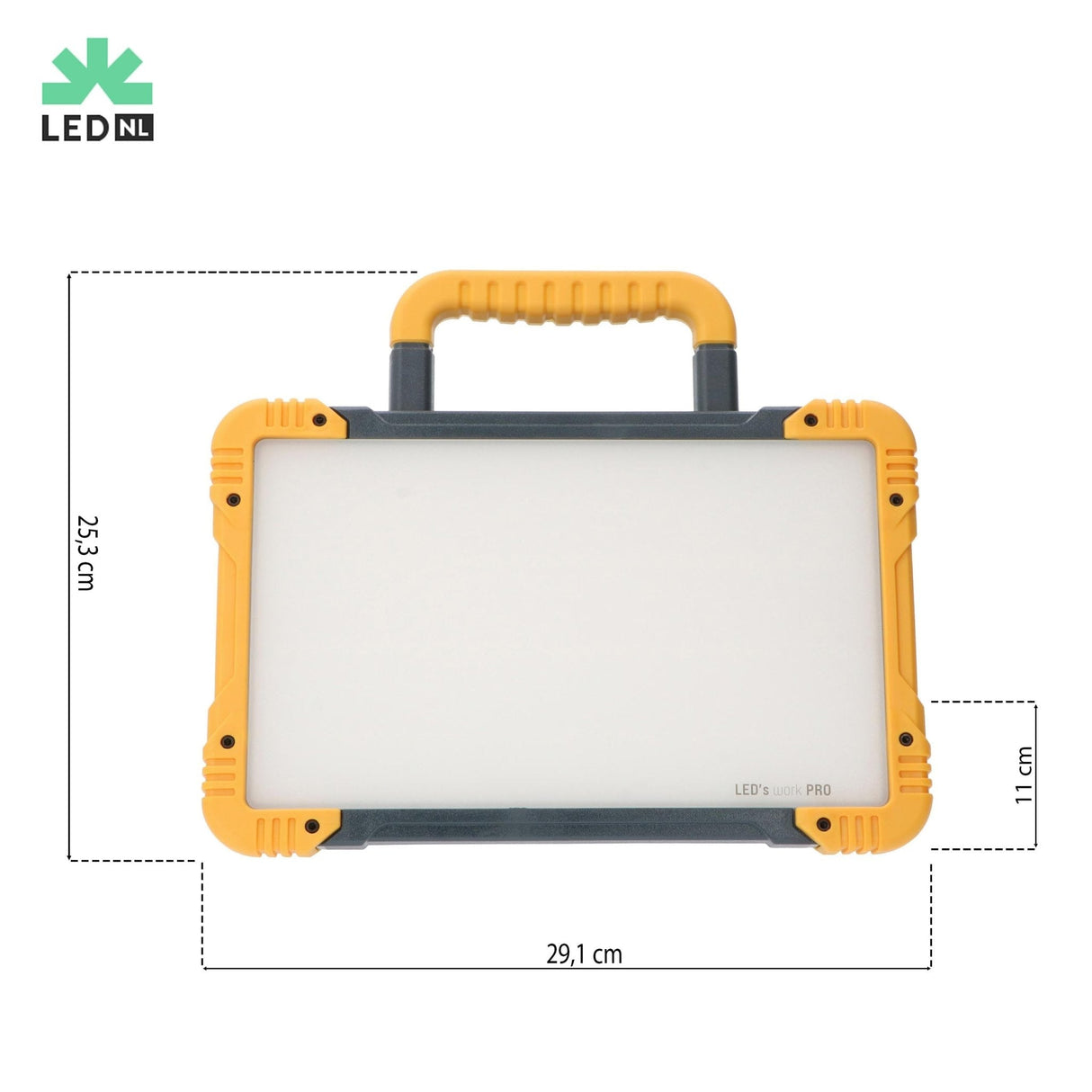 Projecteur de travail LED 3200 lumens - 30W - Blanc froid 5000K - Prise électrique - IP54 - IK08 - Câble de 5m