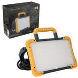 Projecteur de travail LED 3200 lumens - 30W - Blanc froid 5000K - Prise électrique - IP54 - IK08 - Câble de 5m