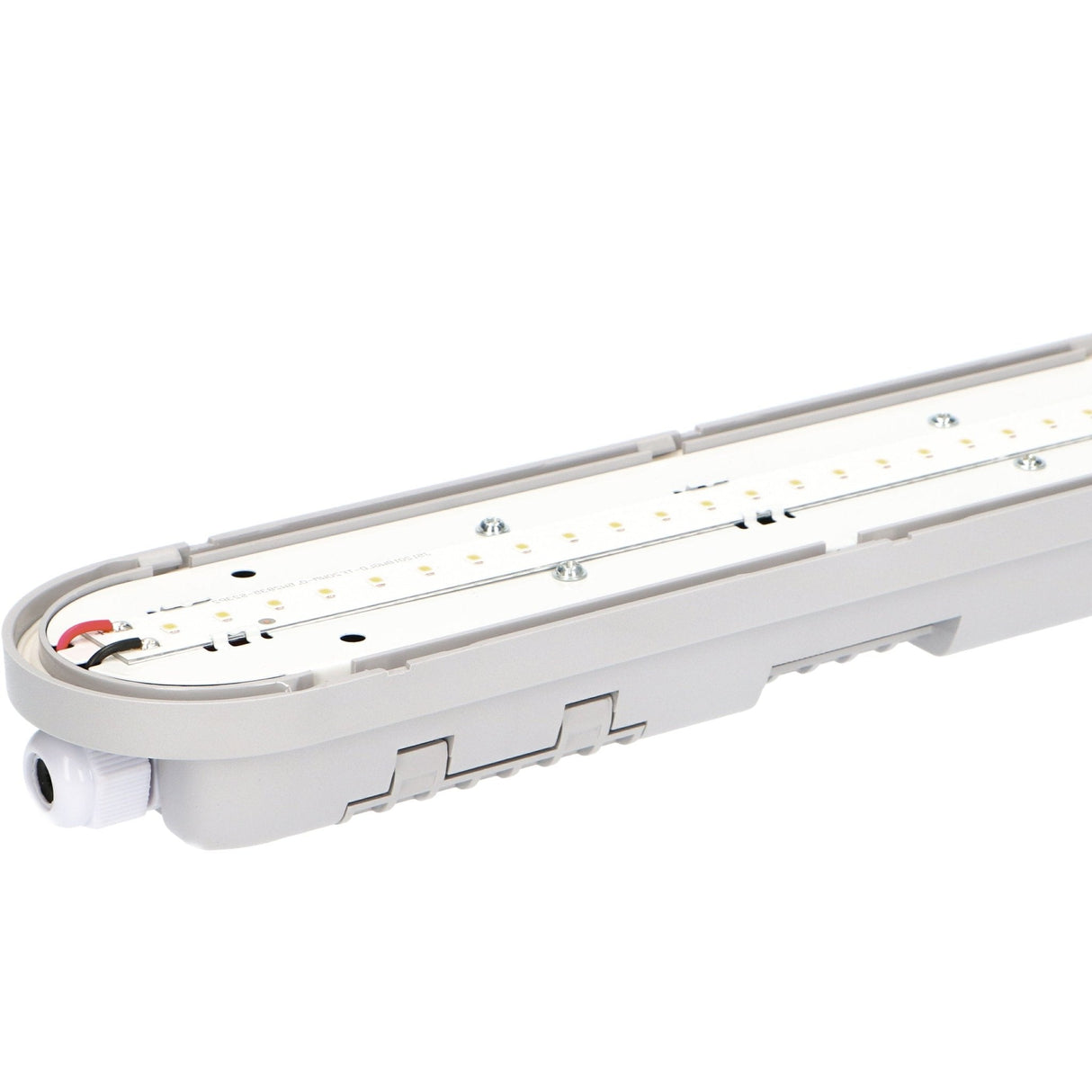 LED vochtbestendig TL armatuur 4640 lumen - 120cm - 29W - koelwit 4000K - IP65 waterdicht - IK08 slagvast - grijs - 230V