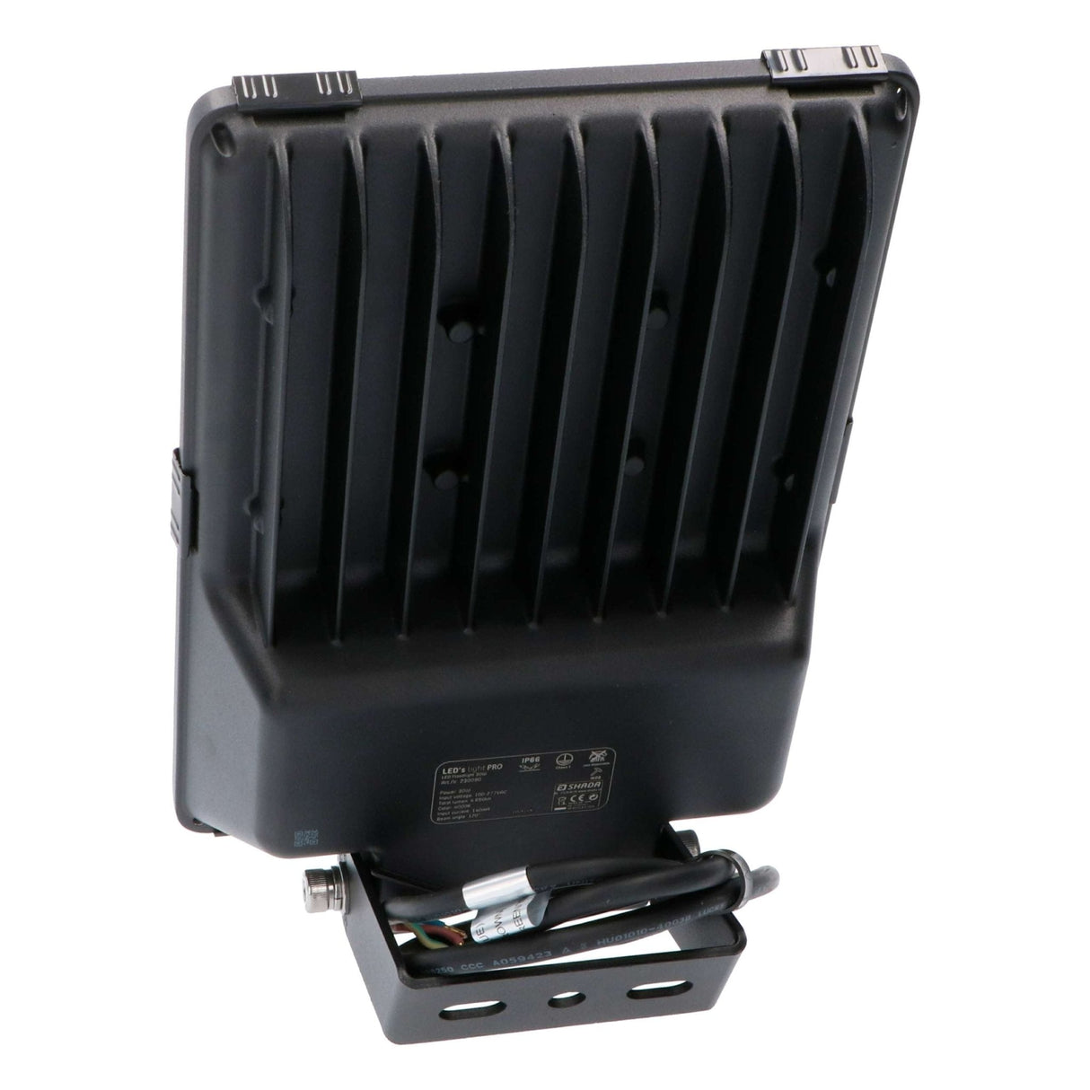 LED Schijnwerper 50W PRO - 7750 lumen - Koelwit 4000K - IP66 IK08 - Kantelbaar - Zwart