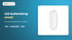 Video LED bulkhead buitenlamp ovaal 15W, 1.650 lumen, koelwit 4000K, IP66