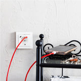 USB-C Wandcontactdoos Inbouw - 2 USB-C Poorten - 25W Snellader - 16A Stopcontact - Wit