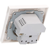 Prise murale avec chargeur rapide USB-C et USB-A - 3680 W - universelle 55 x 55 mm - Blanche