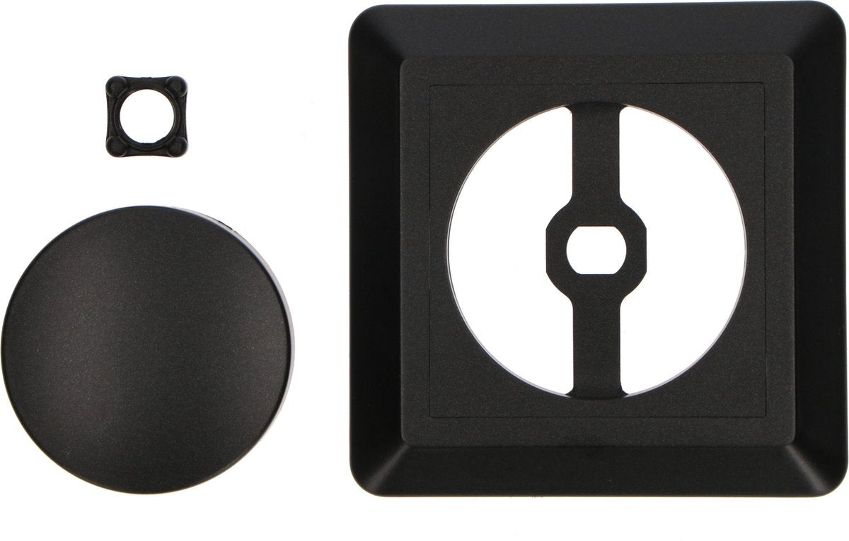 LED Dimmer Universeel Zwart - 3-250W - Fase Aansnijding en Afsnijding - Compleet met Afdekraam