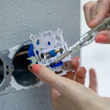 LED Dimmer Universeel Zwart - 3-250W - Fase Aansnijding en Afsnijding - Compleet met Afdekraam