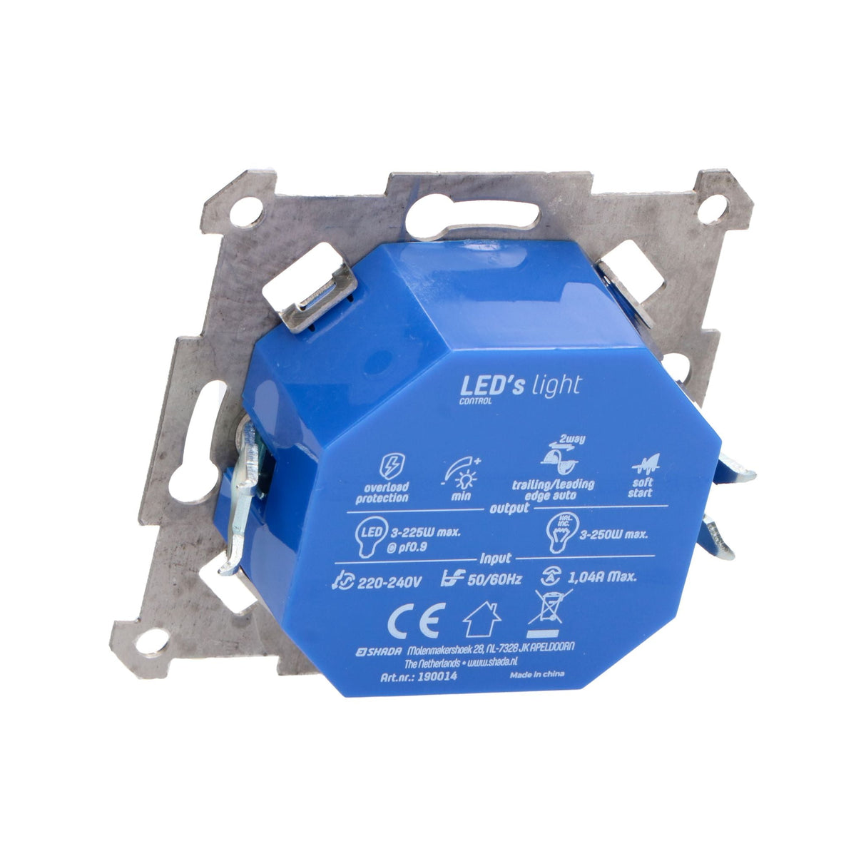 LED Dimmer Universeel - 3-250W - Fase Aansnijding en Afsnijding - Automatische Detectie
