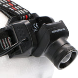 LED hoofdlamp koelwit 5000K dimbaar - 400 lumen - IP44 waterdicht - zoomfunctie