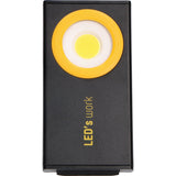 LED werklamp oplaadbaar koelwit 5000K - 350 lumen - IP54 dimbaar - magneet haak voet - 2 lichtpunten