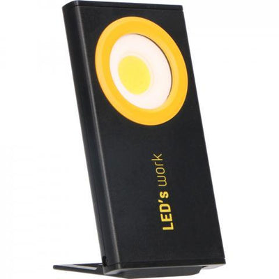LED werklamp oplaadbaar koelwit 5000K - 350 lumen - IP54 dimbaar - magneet haak voet - 2 lichtpunten