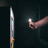 LED werklamp oplaadbaar koelwit 5000K - 350 lumen - IP54 dimbaar - magneet haak voet - 2 lichtpunten