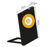 LED werklamp oplaadbaar koelwit 5000K - 350 lumen - IP54 dimbaar - magneet haak voet - 2 lichtpunten