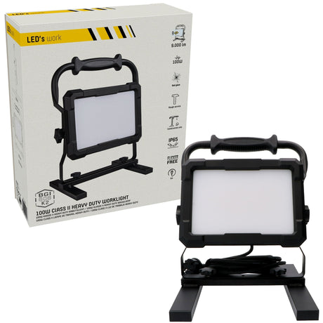 Professionele LED bouwlamp 100W – Rough Service Tested – 5 meter snoer – 9000 lumen – IP65