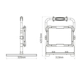 LED's Work Professionele LED Bouwlamp 13000 - Rough Service Tested - 5 meter snoer - 150W - IP65