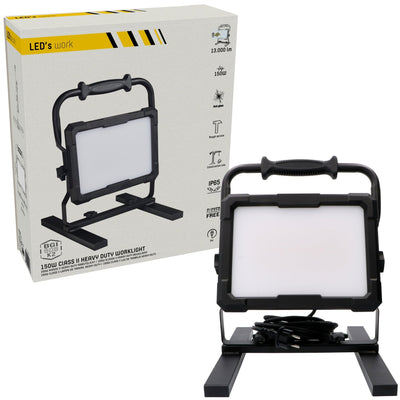 LED's Work Projecteur de chantier LED professionnel 13000 - Testé pour usage intensif - câble de 5 mètres - 150W - IP65
