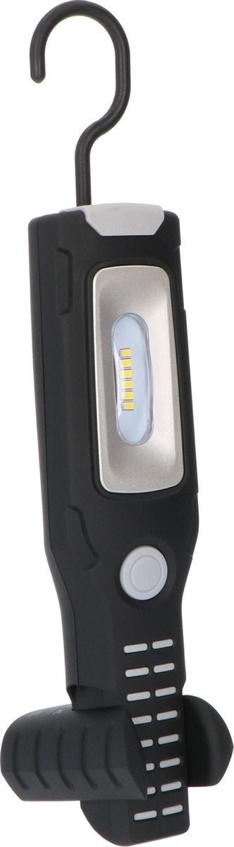 LED Accu looplamp 300 lumen - Daglichtwit 6500K - Oplaadbaar - Magneet - 2 haken - IP20