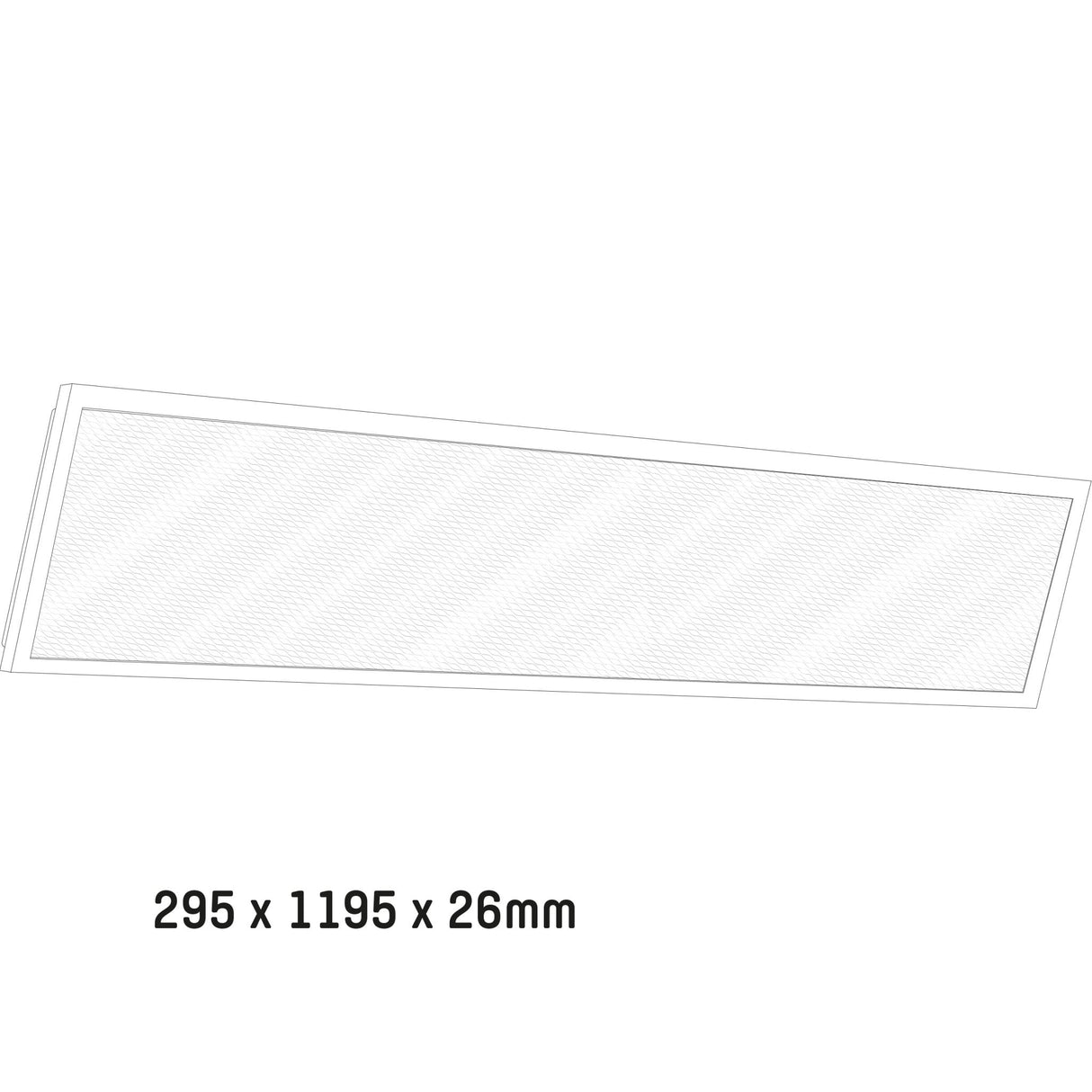 Panneau LED LED's Light 30 x 120 cm - Rectangulaire - Blanc froid (4000K) - 4000 lumens - 40W
