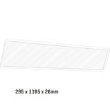 Panneau LED LED's Light 30 x 120 cm - Rectangulaire - Blanc froid (4000K) - 4000 lumens - 40W