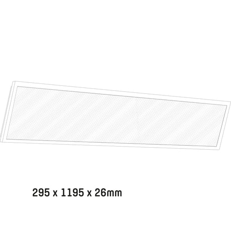 Panneau LED LED's Light 30 x 120 cm - Rectangulaire - Blanc froid (4000K) - 4000 lumens - 40W