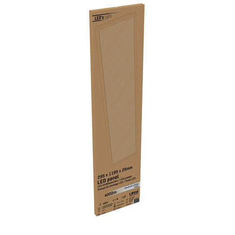 Panneau LED LED's Light 30 x 120 cm - Rectangulaire - Blanc froid (4000K) - 4000 lumens - 40W