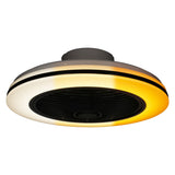 LED plafondventilator 3D Air 3100 lumen - 30W - warmwit 2000K / koelwit 4000K - afstandsbediening - 51cm - zwart/wit