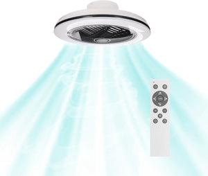 LED plafondventilator 3D Air 3100 lumen - 30W - warmwit 2000K / koelwit 4000K - afstandsbediening - 51cm - zwart/wit