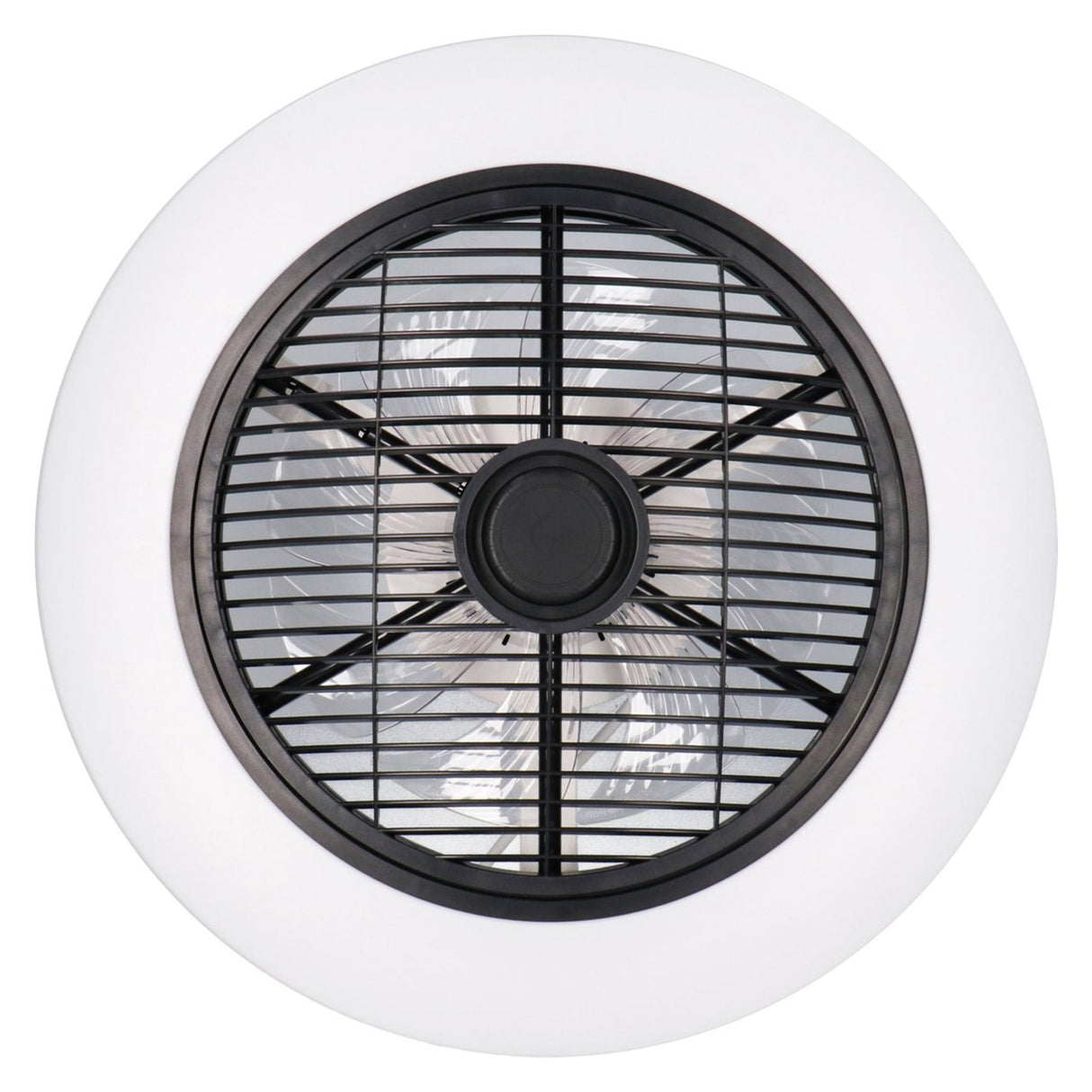 LED plafondventilator 3D Air 3100 lumen - 30W - warmwit 2000K / koelwit 4000K - afstandsbediening - 51cm - zwart/wit