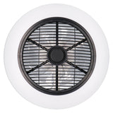 LED plafondventilator 3D Air 3100 lumen - 30W - warmwit 2000K / koelwit 4000K - afstandsbediening - 51cm - zwart/wit