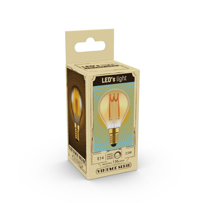 Ampoule à filament LED Proventa DECO E14 - Modèle XS globe - Dimmable - _ 45 mm - Blanc extra chaud